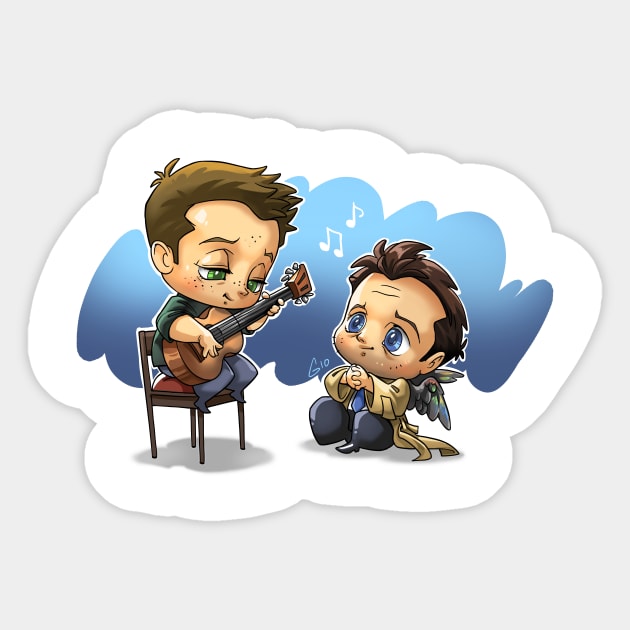 Destiel Serenade 1 Sticker by GioGui